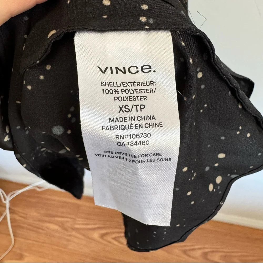 Vince Constellation print poet dress with pockets Size: XS - Picture 10 of 10